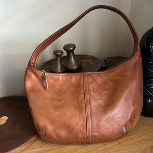 Vintage Coach Brown Camel Shoulder Bag